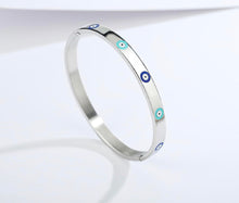 Load image into Gallery viewer, Evil eye bangle