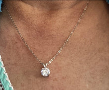 Load image into Gallery viewer, Diamond stone necklace