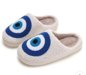 Evil eye slippers