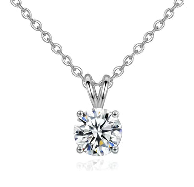 Diamond stone necklace