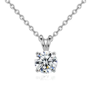 Diamond stone necklace