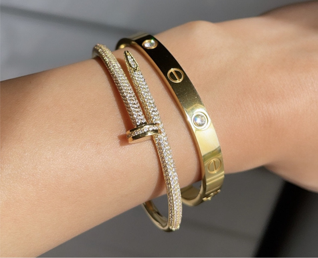 Paved Nail bracelet