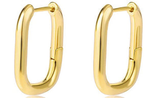 Gold chunky hoops